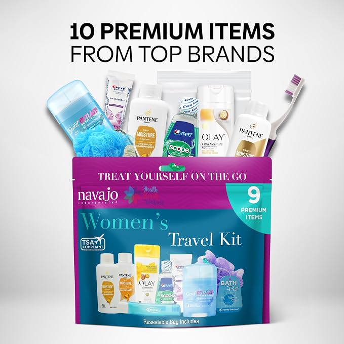 Handy Solutions 9 Piece Resealable Women's Travel Kit