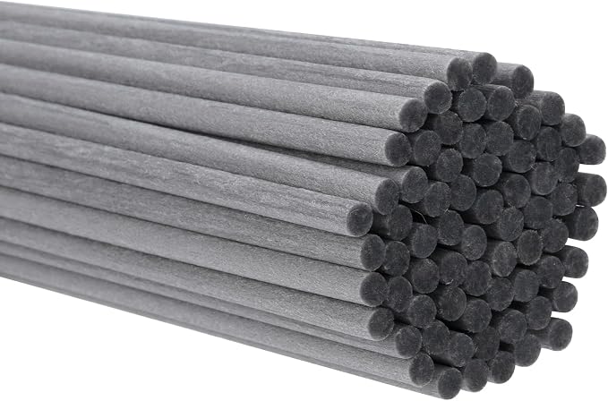 60Pcs Reed Diffuser Sticks-10inch Grey Diffuser Sticks-Fragrance Decor for Office and Home-Diffuser Oil Sticks Refill