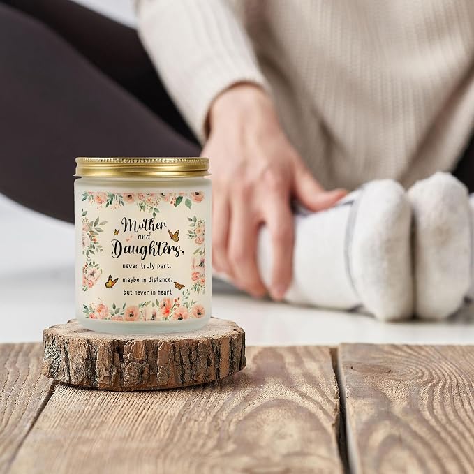 Gifts for Mom from Daughter, Mom Gifts Candle from Daughter, Mother and Daughter Never Truly Apart