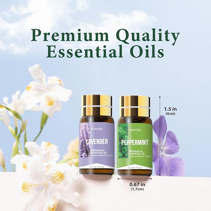 FUHITIM Essential Oil Set, Premium Essential Oils Gift Set for Diffuser, DIY Candle and Soap Making, 42x5 ML (0.17oz)