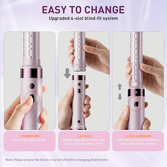 Mythsight StyleVibe Dual Voltage 8-in-1 Air Styler with Diffuser Hair Dryer, Auto Curlers (L/R), Straightener Brush, Travel Adapter & Case for Fast Drying, Frizz-Free Volume & Smooth Blowouts Styles