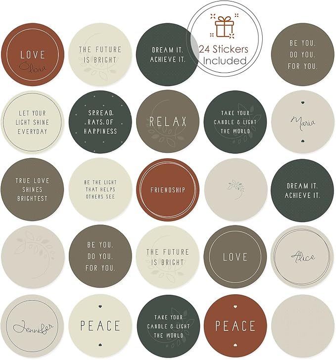 Hearth & Harbor Tin Candle Jars for Making Candles - DIY Candle Containers with Lids - Metal Candle Jars - Bulk Tins Storage for Candle - (24 Pieces) - (8 Ounces) - Solid Peach and Copper