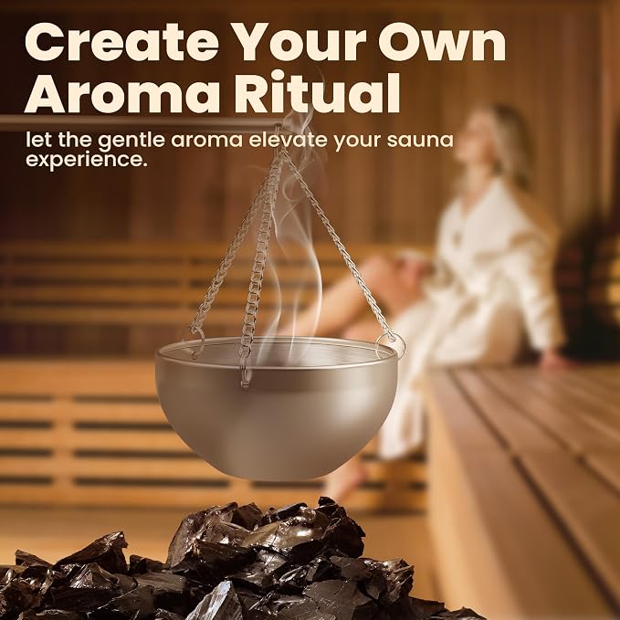 Sauna Diffuser Bowl, Essential Oil Container, Aroma Diffuser, Suitable for Home Saunas and Spas
