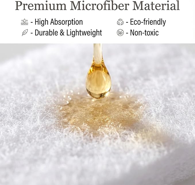 100 Pack Unscented Aroma Pads Aroma Oil Refill Pads White Aromatherapy Perfume Diffusers Microfibre Humidifier Pad Replacement for Home Electronic Equipment Locket Scent Ball Plug-in Diffuser