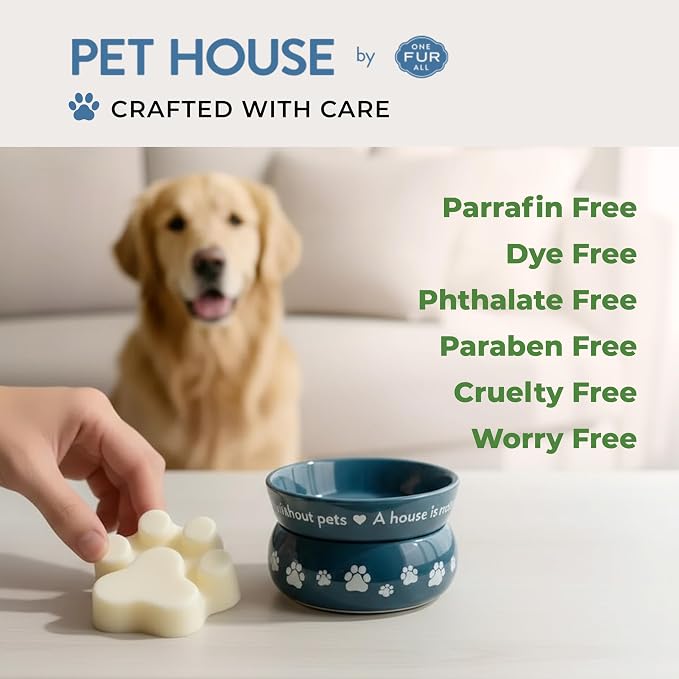 Pet House Wax Melts, Long-Lasting Scented Pet-Friendly Wax Melts, Natural Pet Odor Solution for A Fresh Smelling Home, Fresh Citrus, 3 OZ Each, 2 Pack