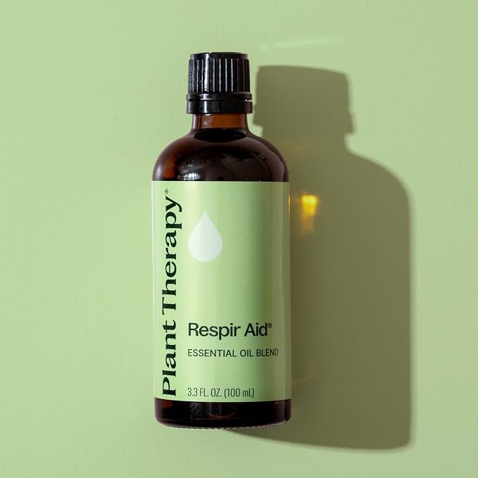 Plant Therapy Respir Aid Essential Oil Blend 100 mL (3.3 oz) Sinus, Airway and Congestion Clearing Synergy Blend 100% Pure, Undiluted, Natural Aromatherapy, Therapeutic Grade