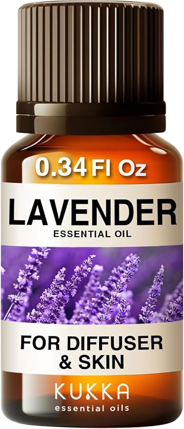 100% Pure Lavender Oil - 0.34 Fl Oz Lavender Essential Oil for Hair, Skin, Diffuser, Aromatherapy & DIY Soap Making Scent