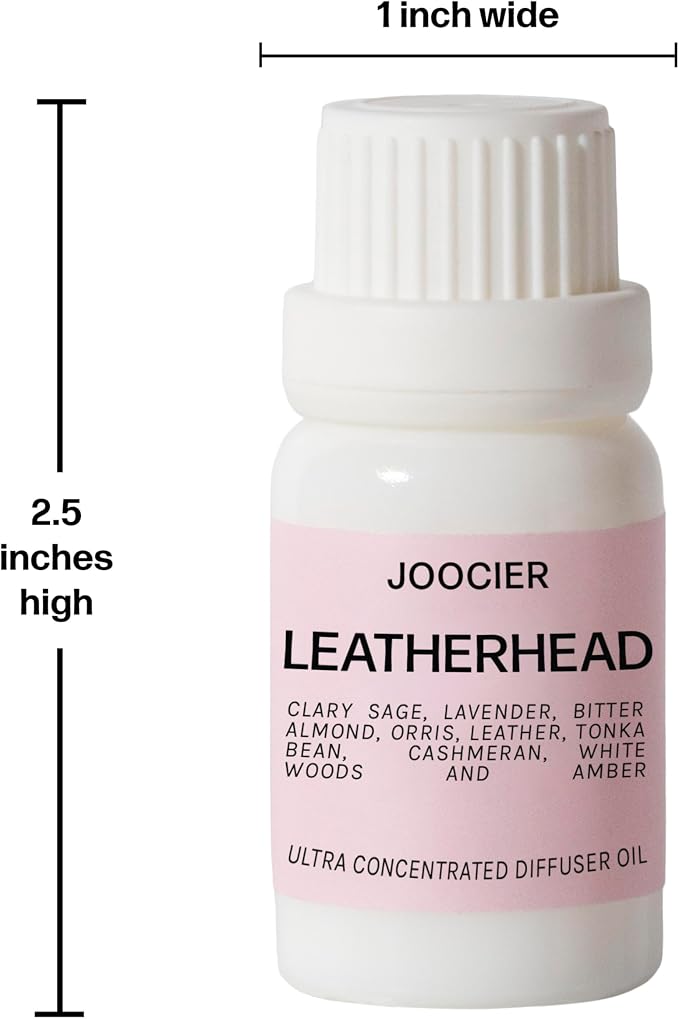 Leatherhead Diffuser Oil- Orris, Leather, Amber F.ing Fabulous Inspired Luxury Home Fragrance Essential Oils Blend for Ultrasonic Diffuser Scent Projects for Home (.33 oz/10 ml)