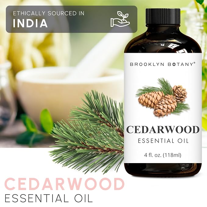 Brooklyn Botany Grapefruit & Cedarwood Essential Oils – 4 Fl Oz (Pack of 2) – 100% Pure & Natural – Refreshing & Grounding Aromatherapy Blend