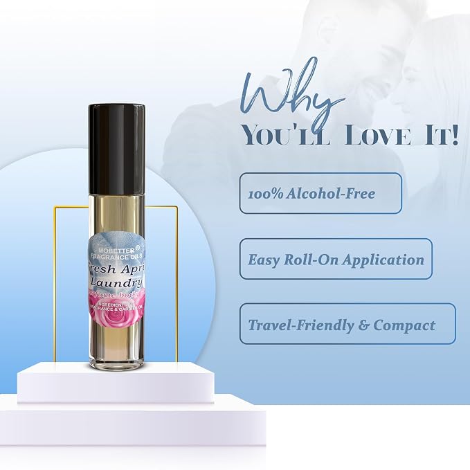 MOBETTER FRAGRANCE OILS Fresh April Laundry Perfume Body Oil Roll on Travel Size