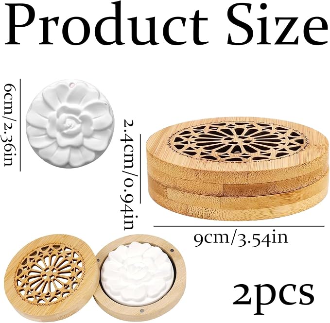 1 Set Clay Disc for Essential Oil, Aroma Stone Passive Diffuser, Diffuser Stone Passive Essential Oil Diffuser Suitable for Travel Fragrance Companion
