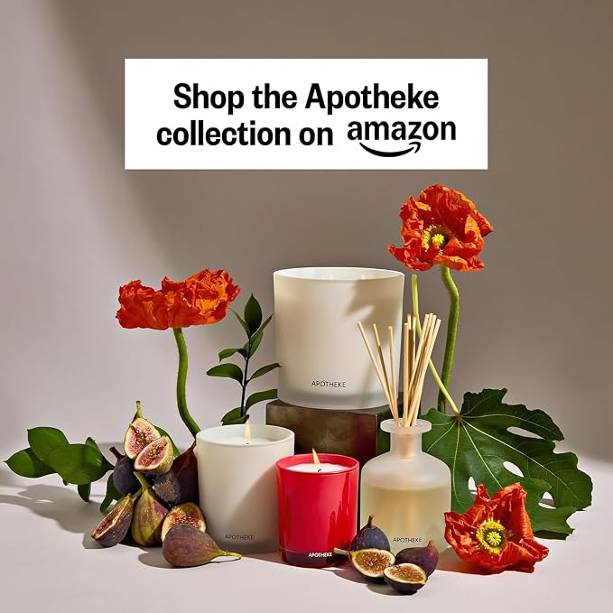 Apotheke Signature Scented Candles for Home, Fig and Olive Leaf