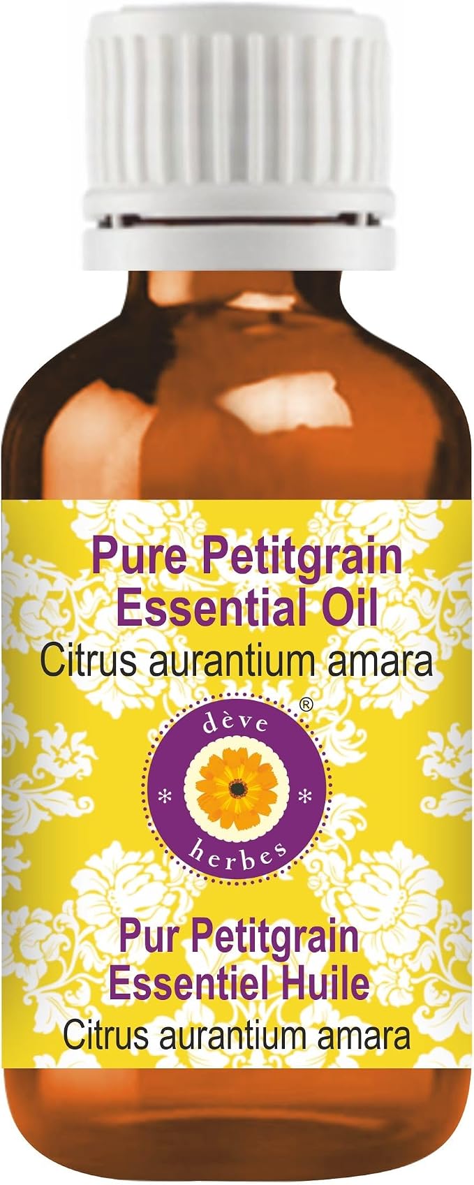 dève herbes Petitgrain Essential Oil (Citrus aurantium Amara) Pure | Non-Sticky | Non-Greasy | Lightweight | Men & Women | All Skin Types | Steam Distilled 10ml (0.33 oz)