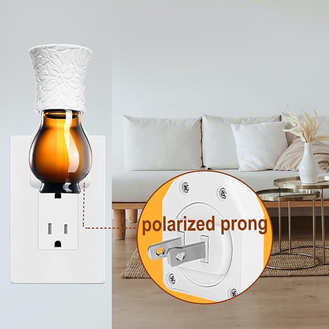 Pluggable Oil Diffuser & EO Blend, Sweet Rum (1 fl.oz), 30 Days' Strong Natural Creamy Fresh Odor Masking Scent Plug in Air Freshener Non-Toxic Chemical-Free Make Home Smell Good Fragrance