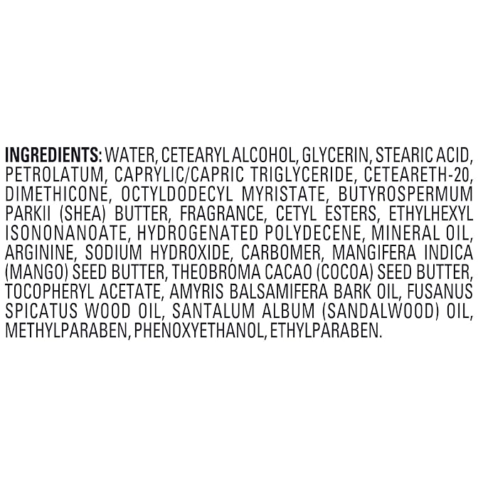 Jergens Sandalwood Body Butter Lotion, Moisturizer Infused with Sandalwood Essential Oil, For All Skin Types, 7 Oz