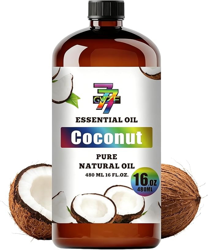 Coconut Essential Oil, Coconut Oils, for Diffuser, DIY Candles, Soap, Humidifier, Home, Bath, Gift, Essential Oil, GV77ZF Coconut Fragrance Oil - 16 fl oz (480 ml)