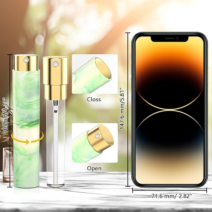 Vitog Travel Refillable Perfume Spray Bottle Atomizer Perfume Spray Mini Travel Bottle Pocket Empty Cologne Dispenser For Women Men