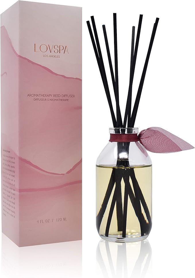 Mahogany Teakwood Reed Diffuser Set, Entryway Decor, Home Fragrance | Mahogany, teakwood, and cardamom profile, guest bathroom, living room, entryway, home aroma