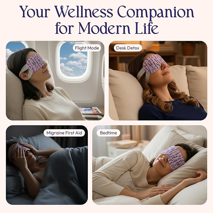 Fomin Steam Eye Mask - 20 Pack - Variety Pack - Self Heating Warm Compress for Dry Eyes, Puffy Eyes & Dark Circles, Disposable Sleep Mask for Home, Spa, Travel Essentials & Relaxation Gifts for Women