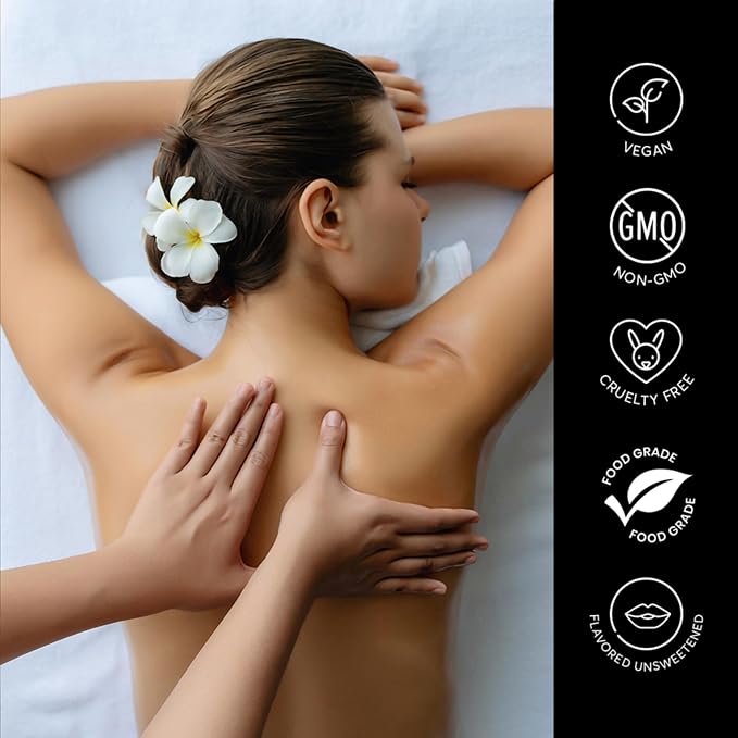SbN Massage Oil Candle for Relaxation & Home SPA - Vegan Oils for Full Body Massage Therapy - Sustainable Formula