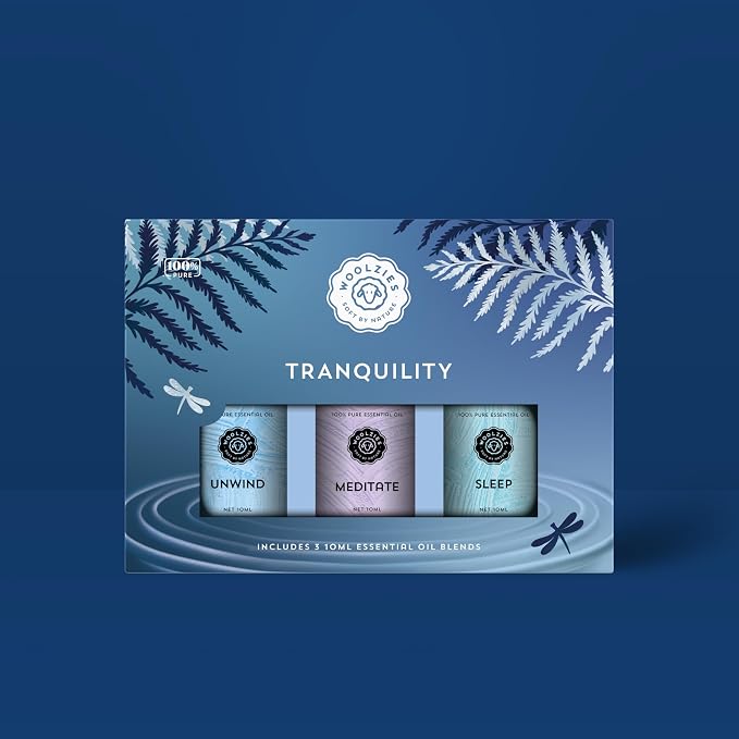 Tranquility Essential Oil Set | Unwind, Meditate, and Sleep | Premium Aromatherapy Oils for Relaxation, Meditation, and Sleep | 100% Pure & Natural | Perfect for Creating a Calm and Serene Ambiance