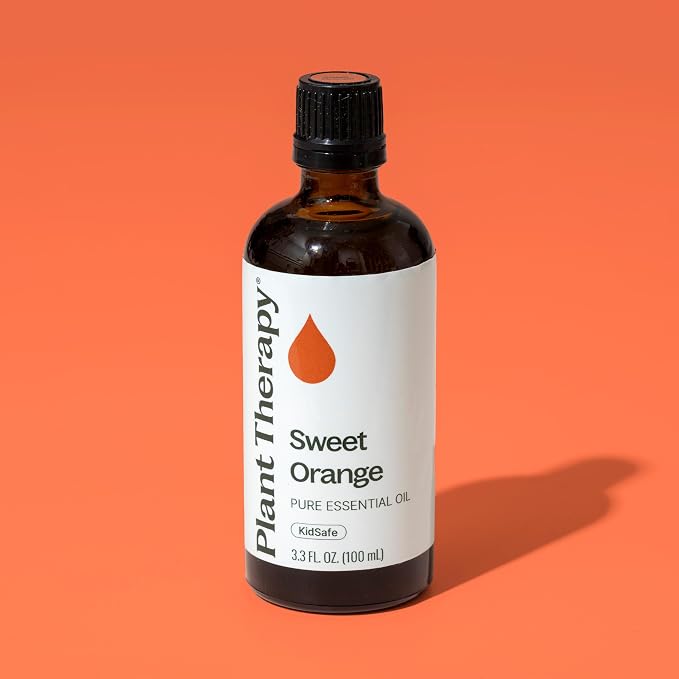 Plant Therapy Sweet Orange Essential Oil 100% Pure, Undiluted, Natural Aromatherapy, Therapeutic Grade 100 mL (3.3 oz)