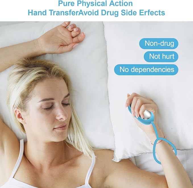 Handheld Relaxation Device – Dual-Mode Gentle Pulse Wellness Tool for Adults & Kids, Portable Sleep Device, Supports Calm Focus & Better Rest, USB-C Rechargeable (Blue)