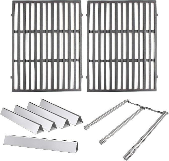 Hongso Spirit E-310 Grill Parts for Weber Spirit 300 with front controls | for Weber Spirit E310 S310 E320 S320 E330 S330, Spirit II E/S 310 Grill (2013-2017), Flavorizer Bars, Grill Grates, Burners