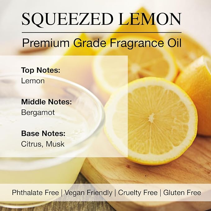 Daniella's Candles Fresh Squeezed Lemon Reed Diffuser Refill Oil, 3.4oz/100ml, Premium Fragrance Oil, Home Fragrance, Oil for Reed Diffusers, Long Lasting