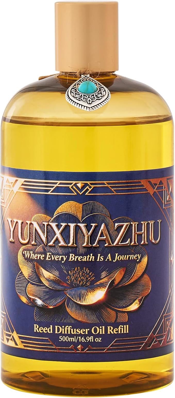 Diffuser Oil Refill,Coastal Fruit Blossom Breeze Reed,500ML (16.9 fl oz) Alcohol-Free Waterless, Dual-Use for Reed Diffusers & Waterless Fragrance Machines, Cool Fresh Summer Scent