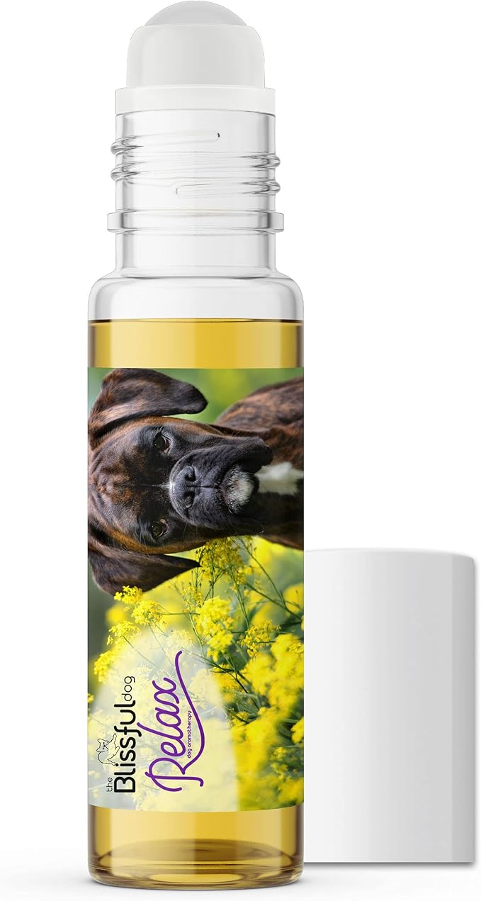 The Blissful Dog Boxer Dog Relax Roll-ON Aromatherapy for Dogs - Anxiety Relief for Dogs