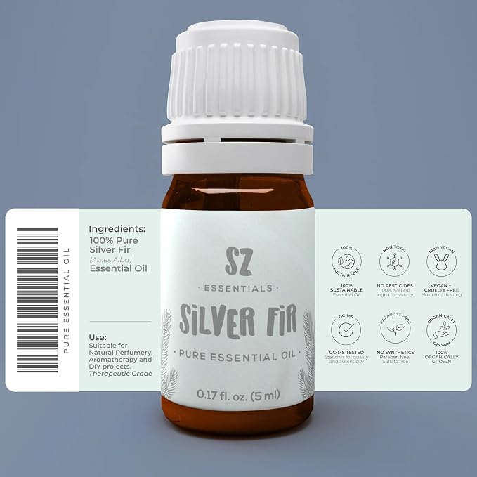 Silver Fir Essential Oil - Delightful! - 100% Pure and Natural - Undiluted - 5ml