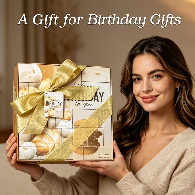 24Pcs Happy Birthday Gifts for Women Mom - Birthday Presents Spa Gift Set
