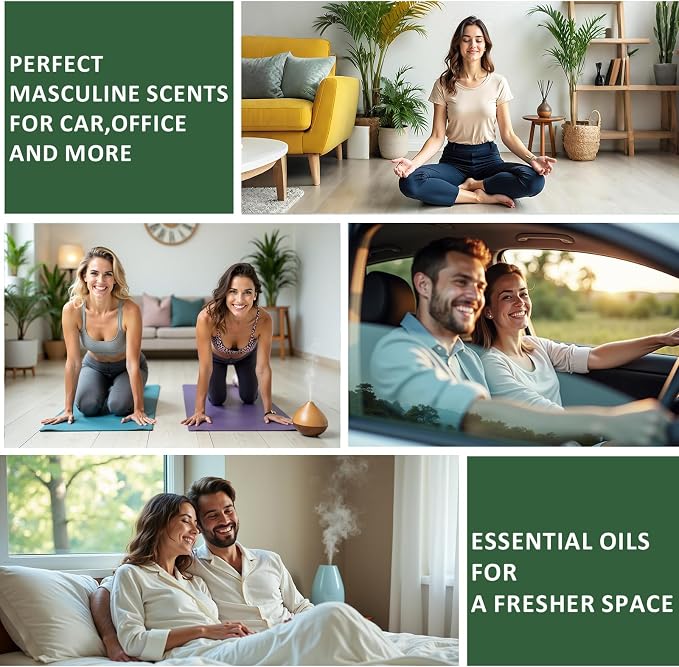Essential Oils Set, Fragrance Oil for Diffusers Peace Fount Kit | 8 Packs Essential Oils for Diffusers for Men, Home and Party, Classic Fragrance Oil for Variety Use As Great Gift for Men