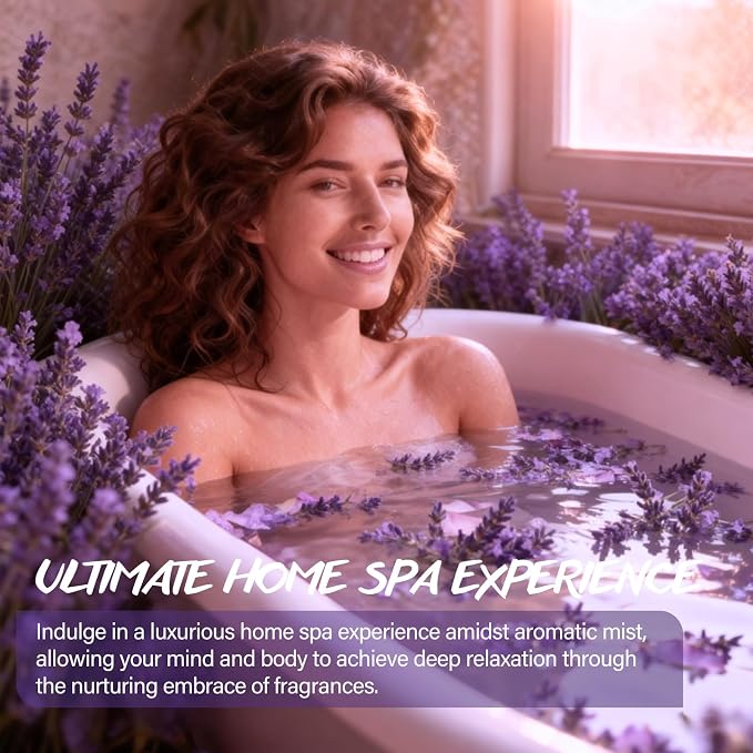 Relaxing Bath Gift Set for Women 8pcs Lavender Spa Gift Set Gift Baskets for women Mom Wife Sister Teen Best Friend Christmas Birthday Valentine's Mother's Day with Lavender Essential Oil Shea Butter