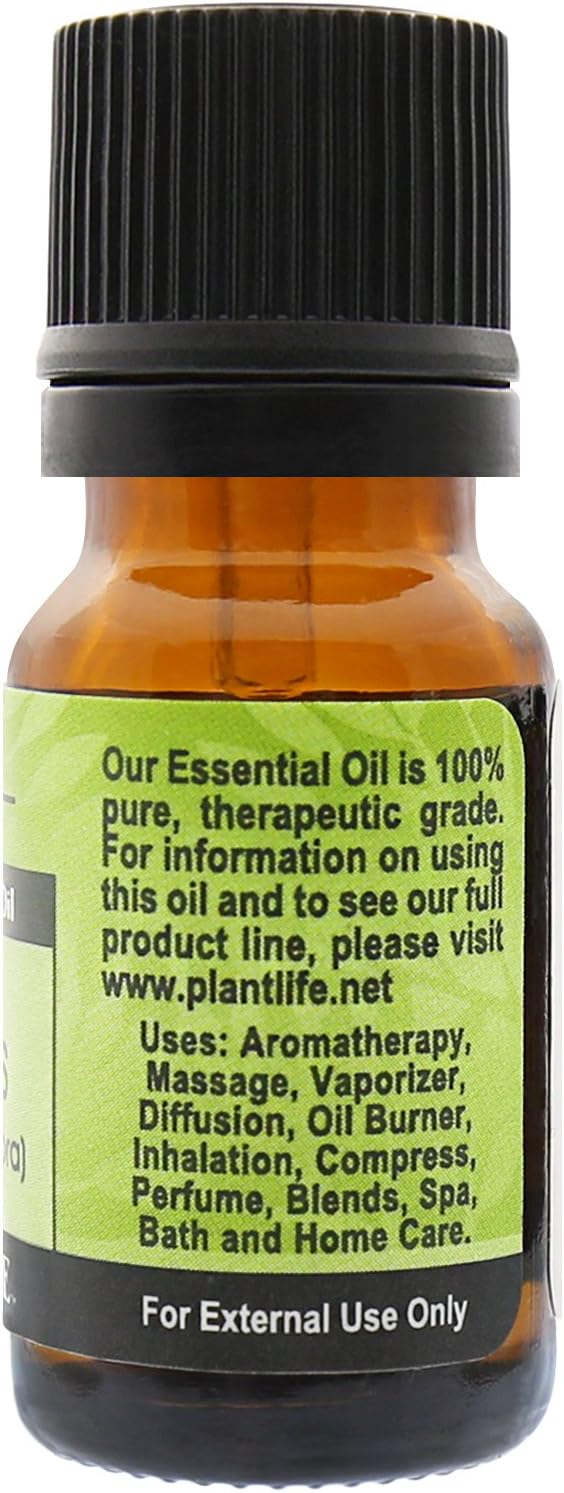 Plantlife Lemon Eucalyptus Aromatherapy Essential Oil - Straight from The Plant 100% Pure Therapeutic Grade - No Additives or Fillers - 10 ml