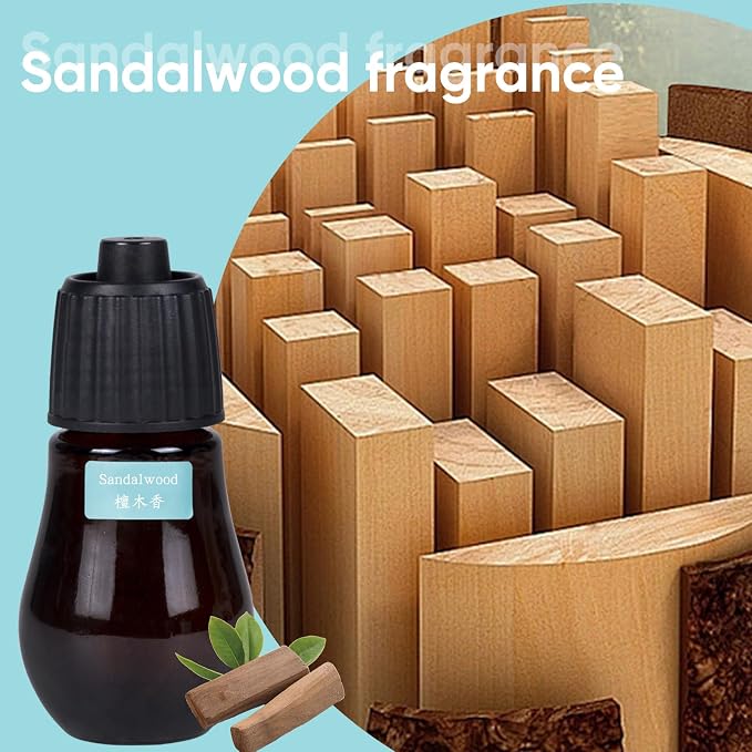 Aromatherapy Essential Oil Set - 3-Piece Essential Oil Set in Three Flavors: Sandalwood, Gardenia, Clove Flower