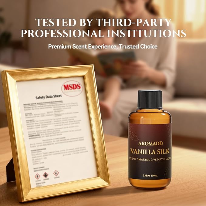 AROMADD AROMADD Vanilla Silk Hotel Diffuser Oil Inspired by Luxury Hotel Collection Scent, Warm Sandalwood & Amber Aroma, Premium Fragrance Oil for Waterless Diffusers, Long-Lasting,3.38 fl oz(100 mL)
