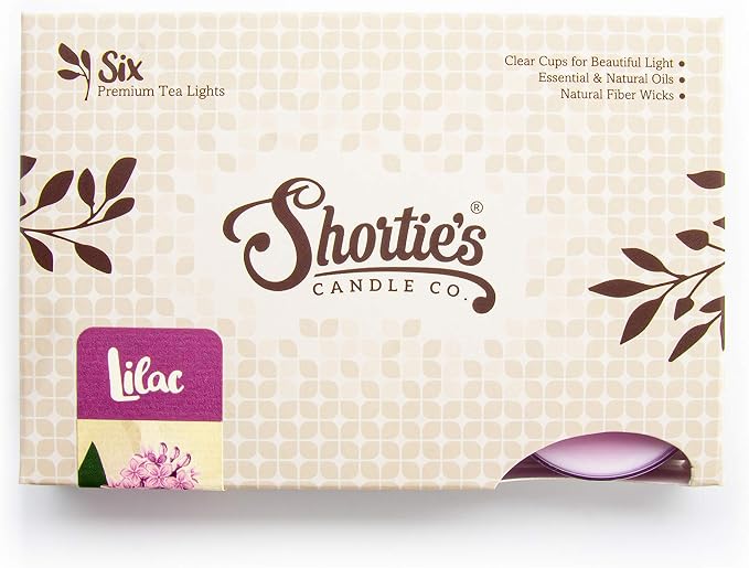 Pure Lilac Premium Tealight Candles Bulk Pack - Highly Scented with Essential & Natural Oils - 24 Purple Tea Lights - Beautiful Candlelight - Made in the USA - Flower & Floral Collection