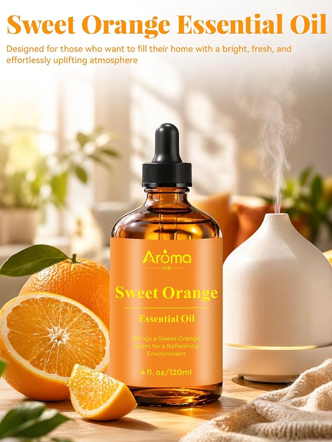 Sweet Orange Scent for Diffusers & Home Fragrance. Bright, Juicy, and Refreshing with a Balanced Uplifting Feel