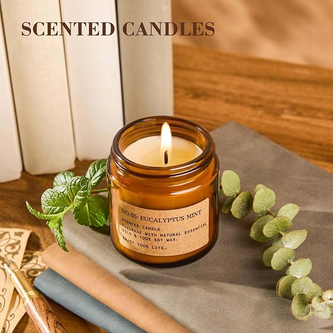 8 Pack Scented Candles for Home,Long Lasting Soy Wax Candle Gift Set, Aromatherapy Candle Gifts for Womens Birthday Anniversary Present