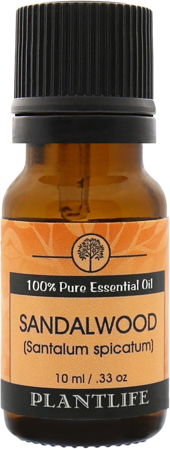 Plantlife Sandalwood Aromatherapy Essential Oil - Straight from The Plant 100% Pure Therapeutic Grade - No Additives or Fillers - 10 ml