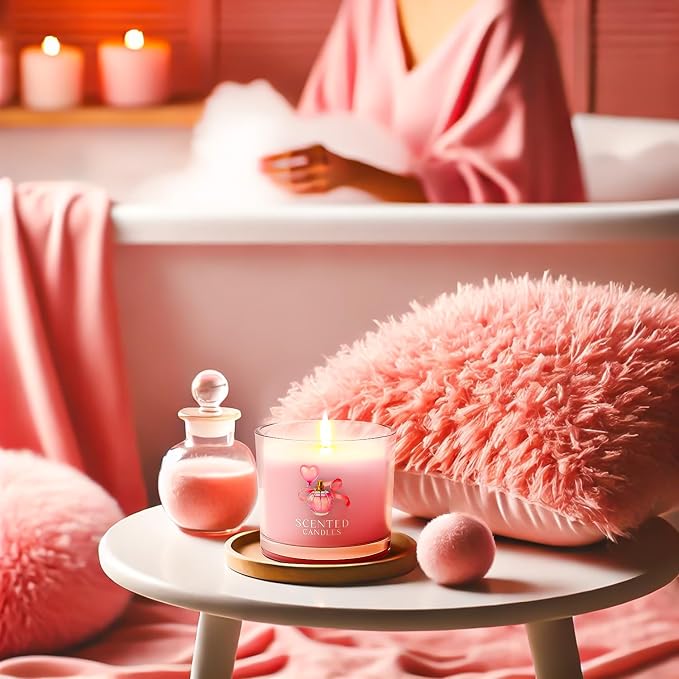 CHILLFLAME 50th Birthday Gifts for Women, Birthday Candle Gift Set for Her, 6 Scented Votive Candles, Candles Gifts for Women/Men (6 Color, 14 oz)