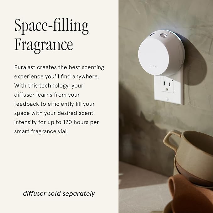 Pura & Simplicity Home Scent Refill - Smart Air Diffuser - Long-Lasting Luxury Fragrance per Refill - Home Essential - Clean & Safe Diffuser Fragrance - 2 Pack, Honeysuckle
