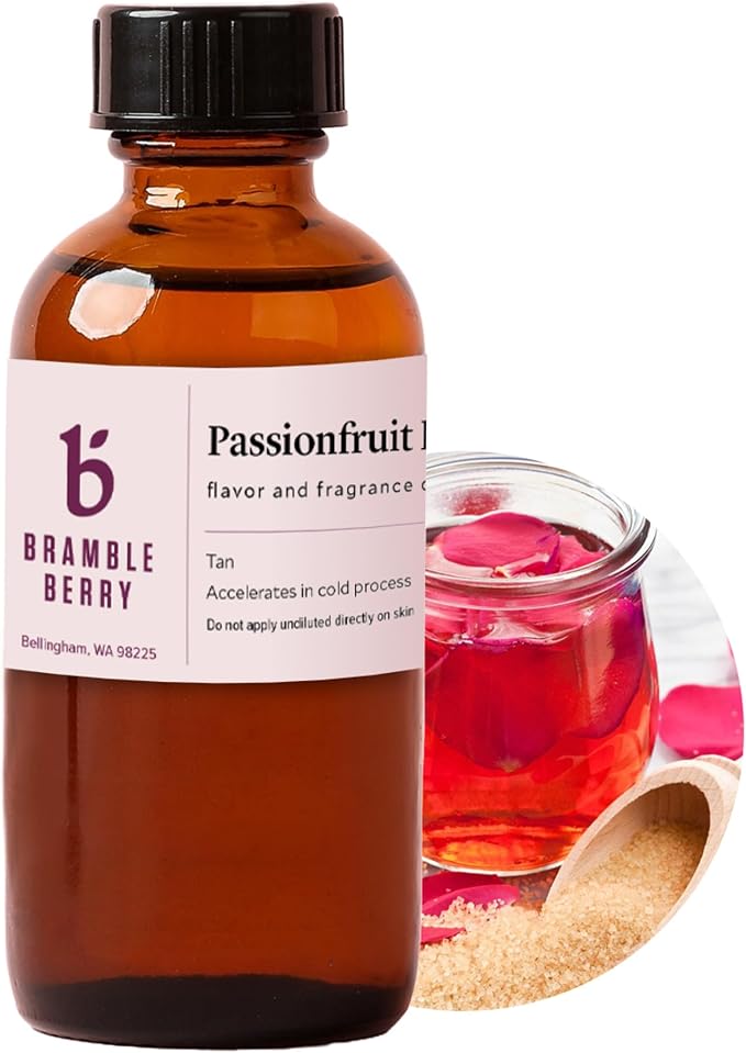 Bramble Berry Passionfruit Rose Tart Fruit & Floral Scent for Soap Making, Candles, Lotion, Bath Bombs & Perfume | Skin Safe, Vegan, Paraben & Phthalate Free, DIY Craft Essential
