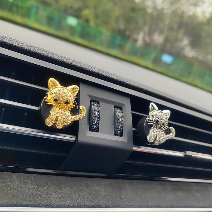 Bling Car Air Freshener Vent Clips, Cute Diffuser Vent Clip Decoration, Unique Car Accessories for Women and Men