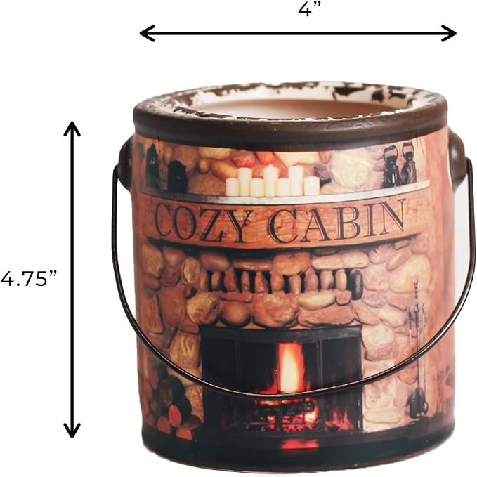 A CHEERFUL GIVER 95hr 20oz Scented Candle - Cozy Cabin - Multi-Wick Glass Candle - Gifts For Men and Women