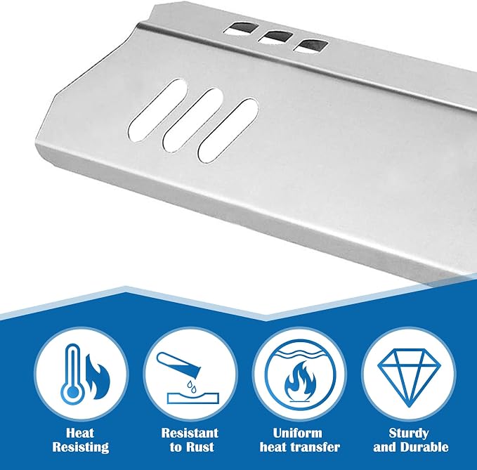 Heat Plate Shield for Dyna-Glo DGF493BNP DGF493PNP DGF493SPB DGF510SBP DGF510SSP DGB515 DGB610SSP Grill Parts, Backyard GBC1460W BY13-101-001-12 GBC1255W GBC1349W BHG BH13-101-099-01 Replacement Parts