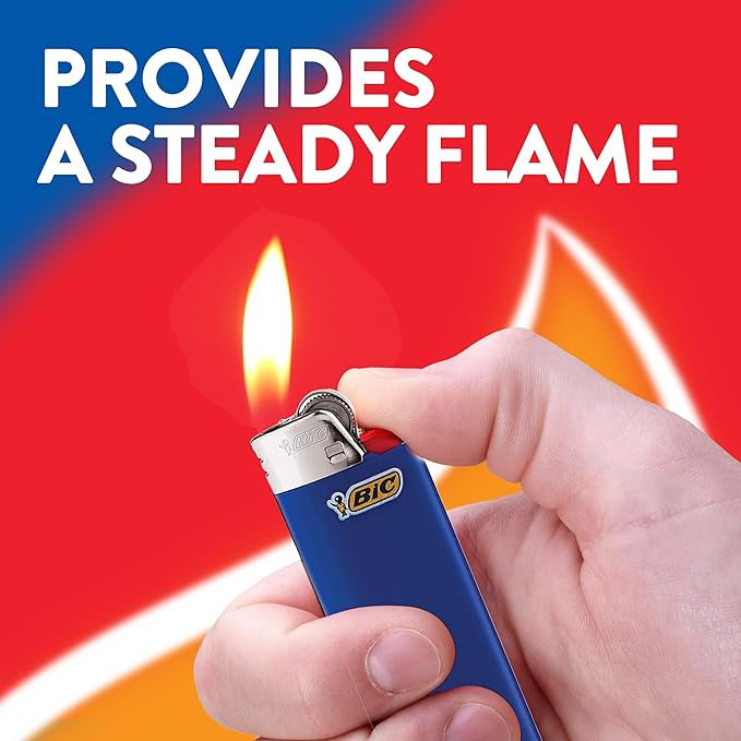 BIC Classic Maxi Pocket Lighter, Orange, 12-Pack (Packaging May Vary)
