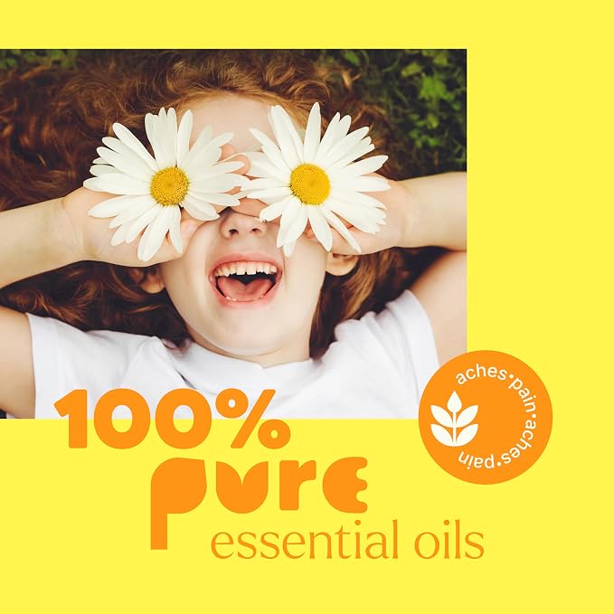 Plant Therapy Kids Grow Ease Essential Oil Roll-On 30 mL (1 oz), Growing Pains Relief for Kids, Muscle Aches & Leg Cramps, KidSafe, Pre-Diluted Essential Oil Blend